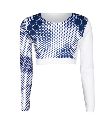 Printed Long Sleeve Sports Suit