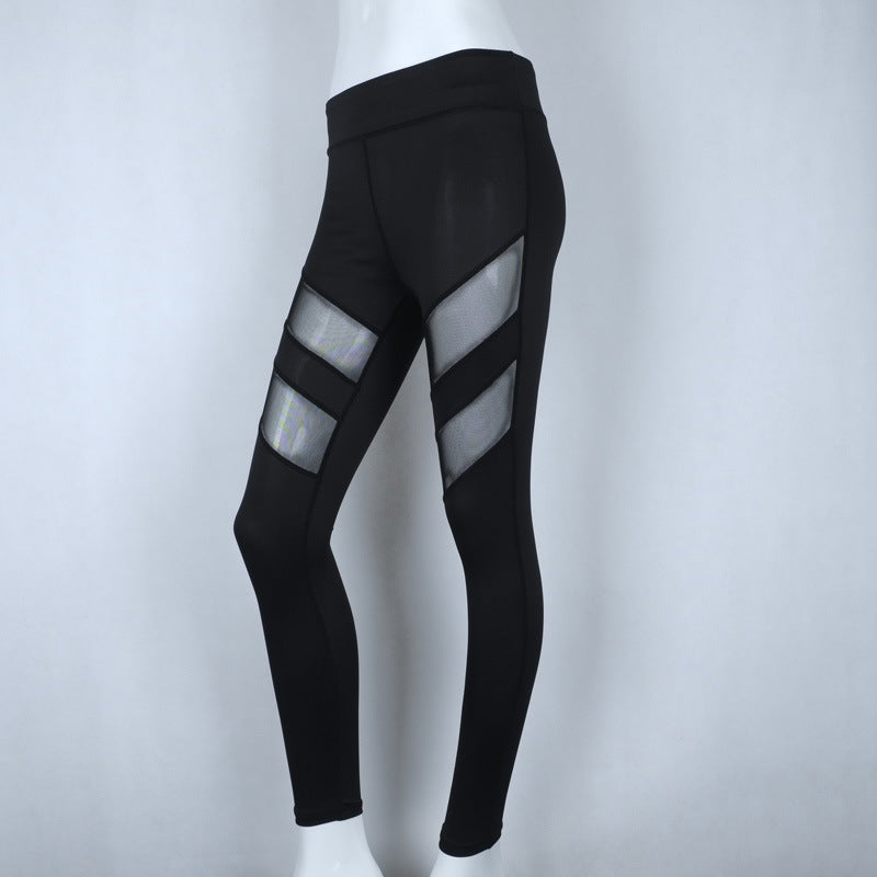 Mesh Stitching Exercise And Fitness Leggings